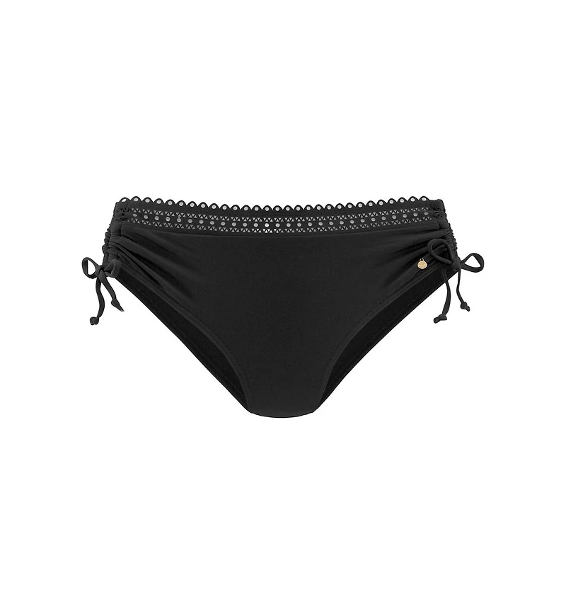 Lascana Women's Side Tie Lace Trim Bikini Bottom