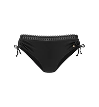 Lascana Women's Side Tie Lace Trim Bikini Bottom