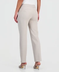 Kasper Petite Julia Stretch Crepe Straight-Leg Pants