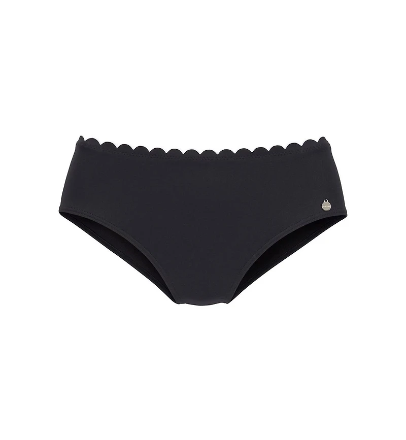 Lascana Women's Scalloped Classic Bikini Swimsuit Bottom