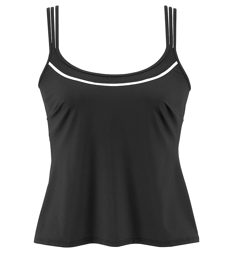 Lascana Women's Two-Tone Underwire Tankini Swimsuit Top