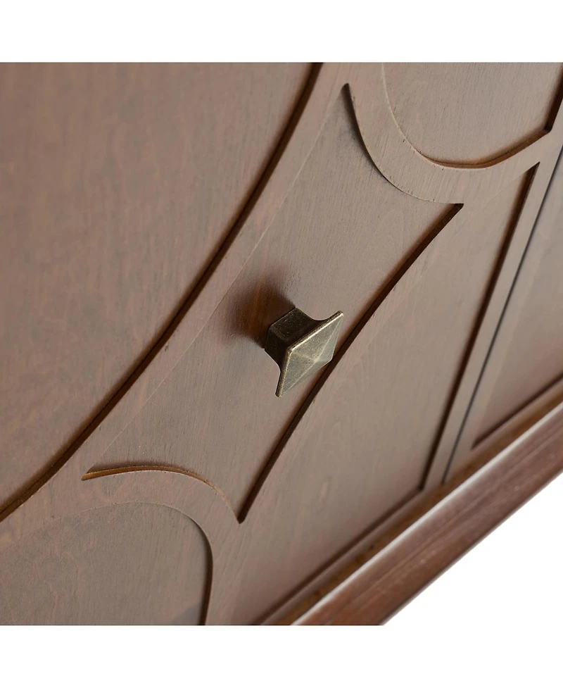 Ema Mid-Century Sideboard With Solid Wood Legs and Adjustable Shelves