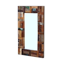 vidaXL Mirror Solid Reclaimed Wood 31.5"x19.7"