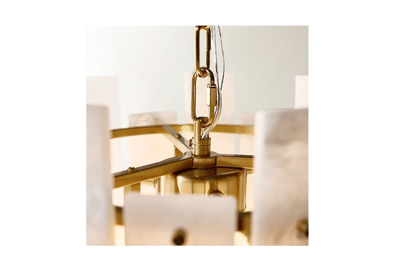 Z Gallerie Willa Alabaster Chandelier 13