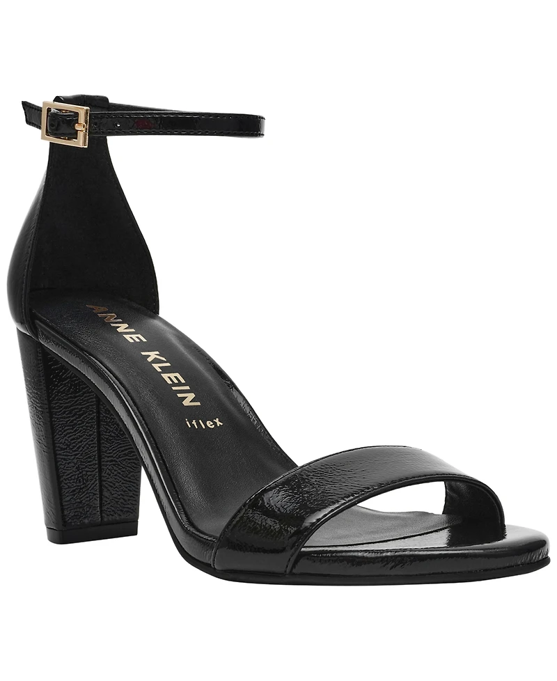 Anne Klein Women's Kourtney Two Piece Block Heel Dress Sandals