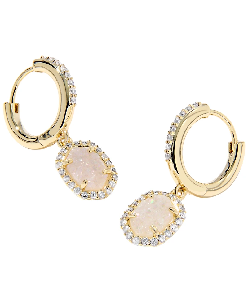 Kendra Scott Daphne Crystal Frame Huggie Earrings