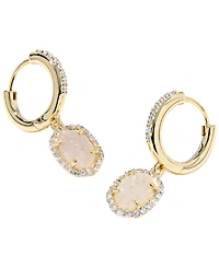 Kendra Scott Daphne Crystal Frame Huggie Earrings