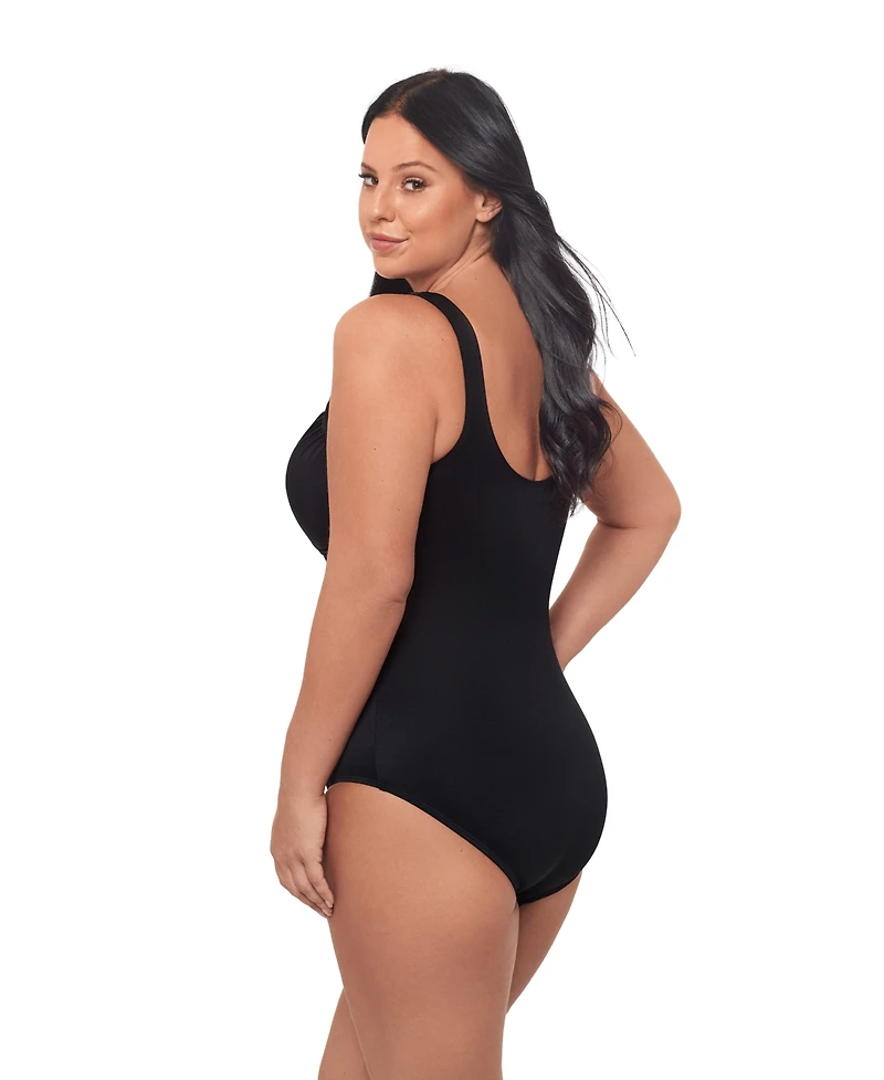Miraclesuit Plus Rock Solid Revele Tummy Control One Piece Swimsuit