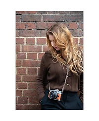 Nikon Z f Mirrorless Camera, Silver/Cognac Brown