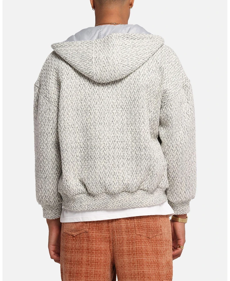 Xxiii Men's Boucle Tweed Zip Hoodie