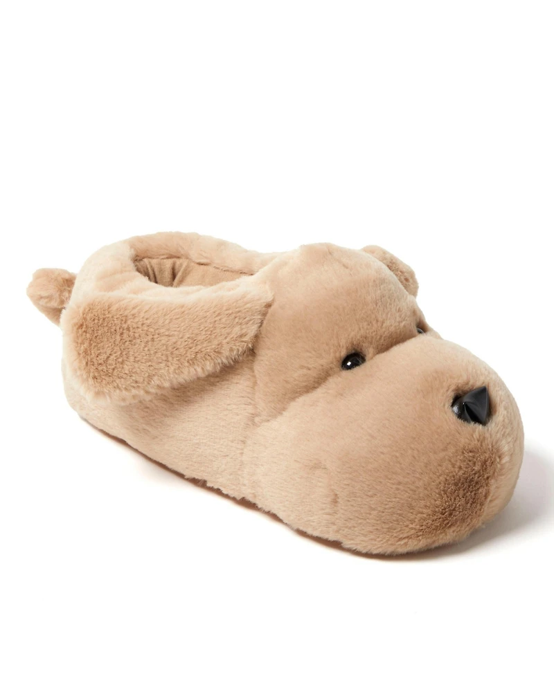 Dearfoams Cozyfoams Women's Overstuffed Bear Closed Back Slipper