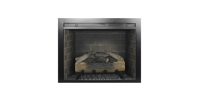 Flynama 28 inch Infrared Electric Fireplace Insert, Touch Panel Home Decor Heater, Smokeless Firebox With fixed Trim Kit.With Crackling Sound