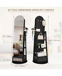 Vlsrka Solid Wood Full Length Mirror