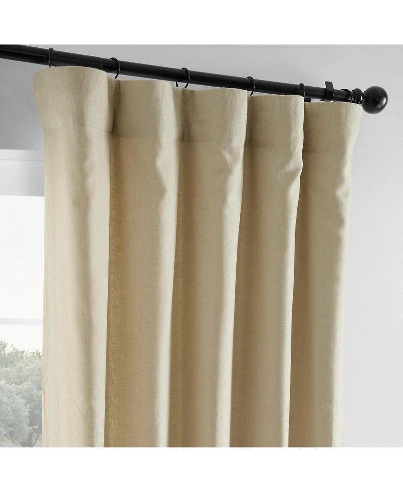 Half Price Drapes French Linen Room Darkening Curtain