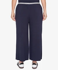 Ruby Rd. Plus Wide Leg Cropped Lounge Pants