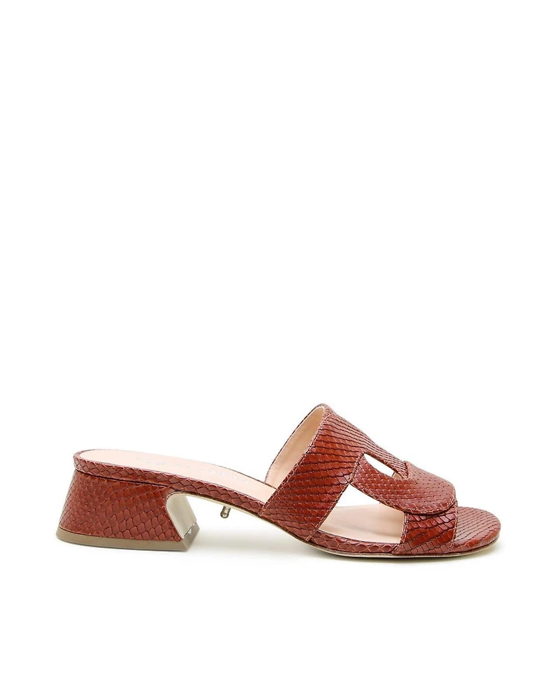 Alterre Women's Twiggy Brown Snake Customizable Loop Sandal