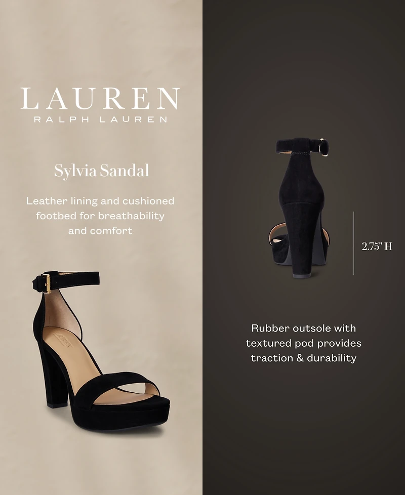 Lauren Ralph Women's Sylvia Platform Dress Sandal