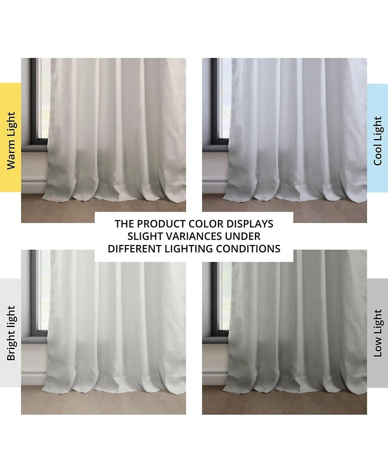 Half Price Drapes Euro Linen Room Darkening Curtain