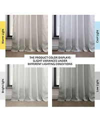 Half Price Drapes Euro Linen Room Darkening Curtain