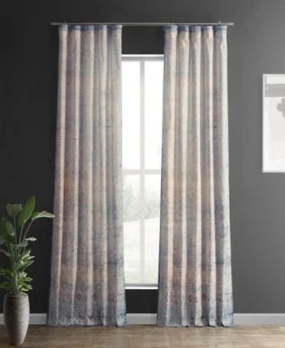 Half Price Drapes Beach Abstract Textured Printed Cotton Curtain