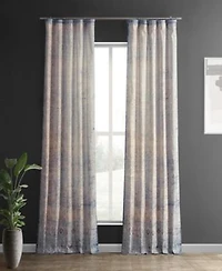 Half Price Drapes Beach Abstract Textured Printed Cotton Curtain