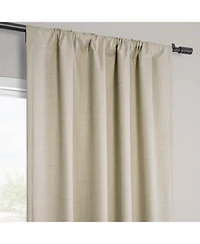 Half Price Drapes Vienna Basic Linen Blackout Curtain Pair (2 Panels
