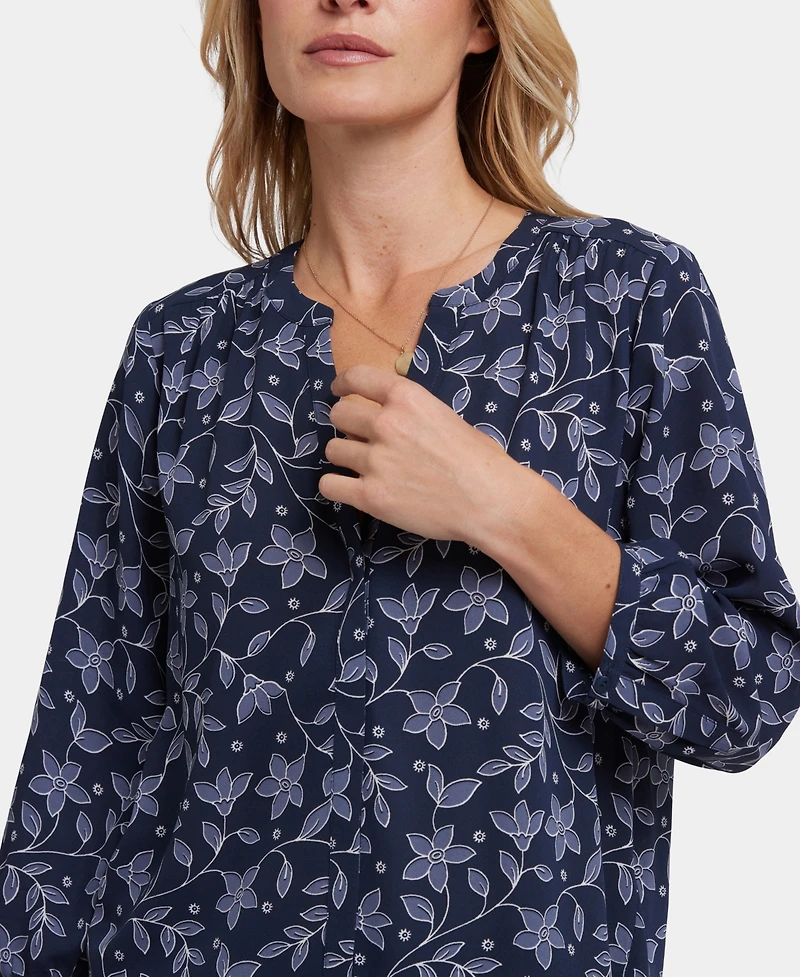 Nydj Women's Pintuck Long Sleeve Top