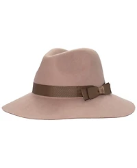 Lauren Ralph Lauren Women's Felted Fedora Hat with Double Ribbon
