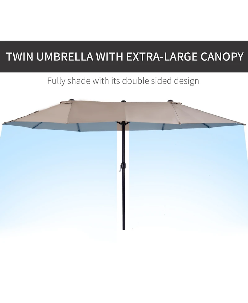 Outsunny Extra Large 15ft Patio