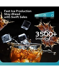 Euhomy Commercial Ice Maker Machine