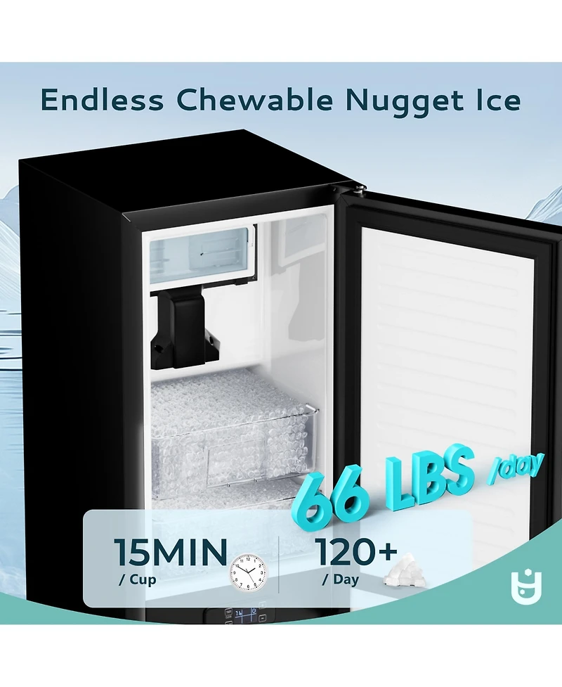 Euhomy 200-lb Ice Per day Cubed Ice Maker ( Black )