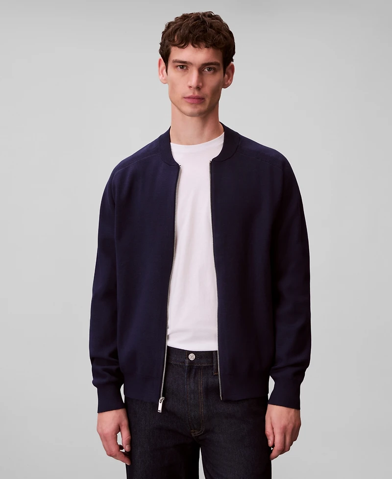 Calvin Klein Men's Tech Knit Bomber Jacket