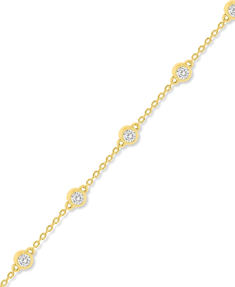 Forever Grown Diamonds Lab-Grown Diamond Bracelet (1 ct. t.w.) Sterling Silver (also 14k Gold Plated Silver)