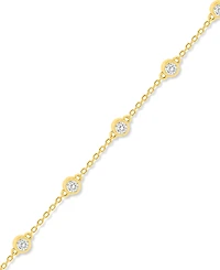 Forever Grown Diamonds Lab-Grown Diamond Bracelet (1 ct. t.w.) Sterling Silver (also 14k Gold Plated Silver)