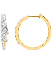 Forever Grown Diamonds Lab-Grown Diamond Hoop Earrings (1 ct. t.w.) Sterling Silver (also 14k Gold Plated Silver)