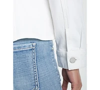 Liverpool Los Angeles Women's Fit and Flare Trucker Denim Collar Jacket