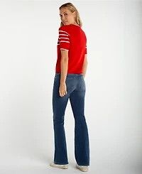 Liverpool Los Angeles Women's Short-Sleeve Crewneck Sweater