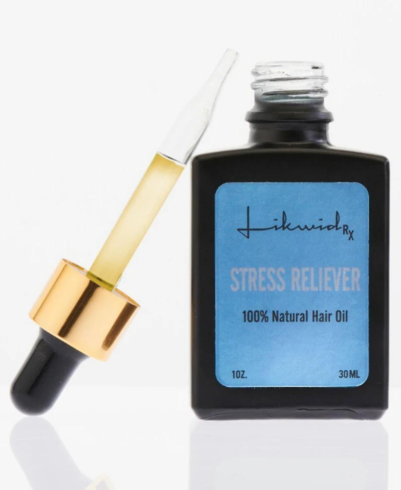 Likwid Rx Stress Reliever 100% Natural Hair Oil, 1 oz