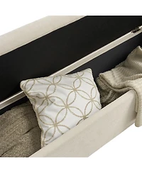 Hulala Home Mid-century Modern Lydia Storage Bench with Solid Wood Legs