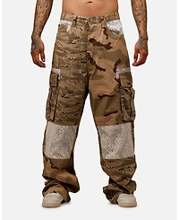 mnml Men's Loiter Ultra Baggy Camo Ripstop Cargo Pants