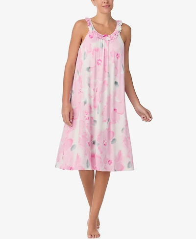 Ellen Tracy Women's Scoop Neck Midi Gown