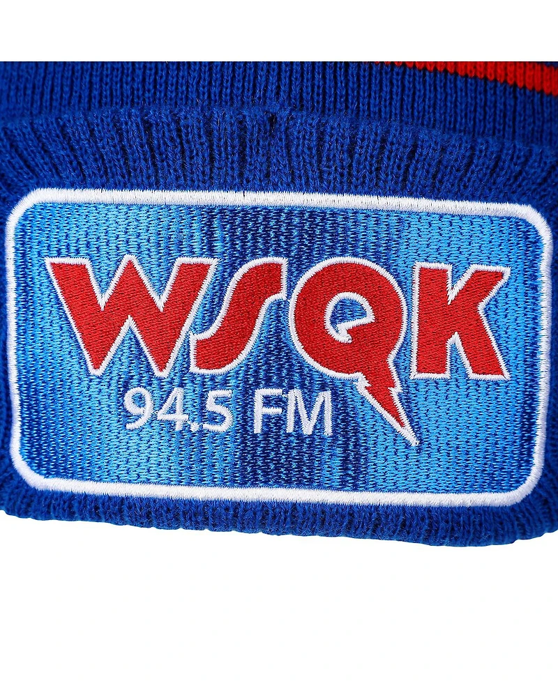 Stranger Things Men's Wsqk Squawk Blue Cuff Beanie