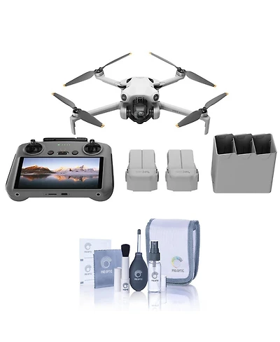 Dji Dji Mini 4 Pro Fly More Combo with Dji Rc 2 (Screen Remote Controller), Folding Mini-Drone with 4K Hdr Video Camera for Adults, Under 0.549
