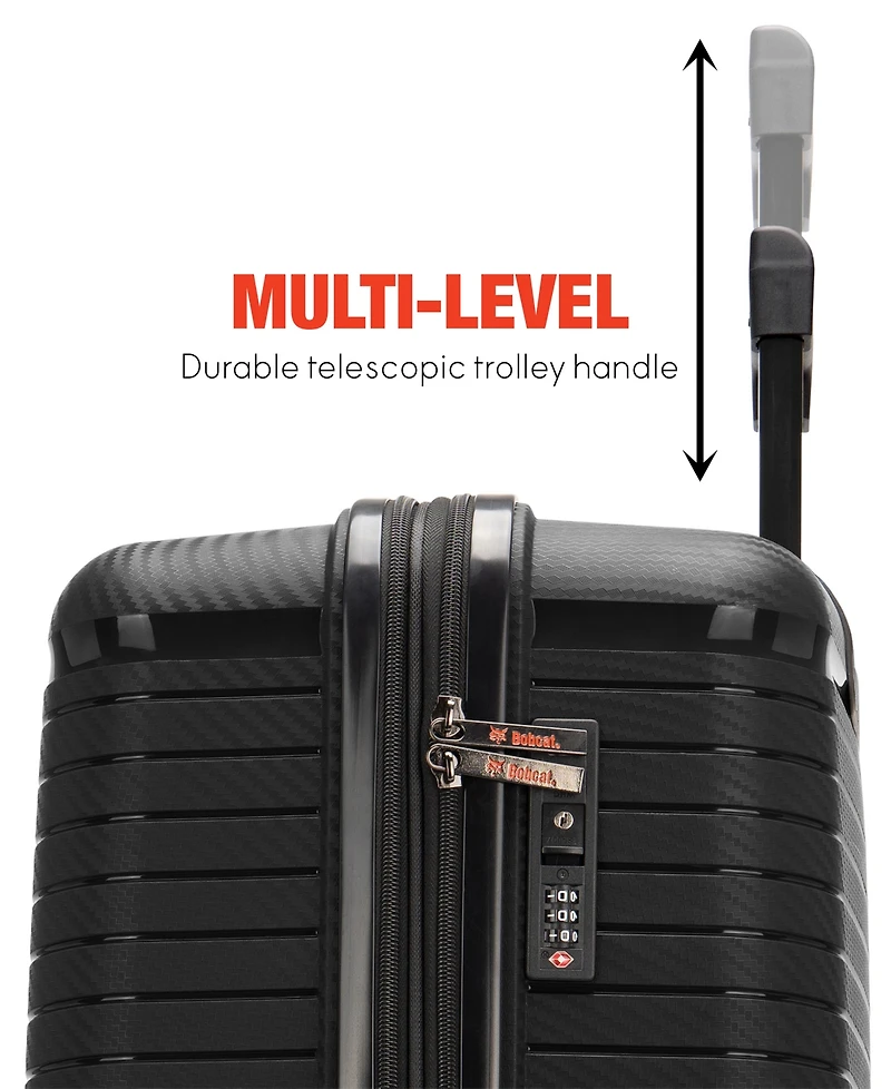 Bobcat Trencher 3-Pc. Expandable Hardside Spinner Luggage Set
