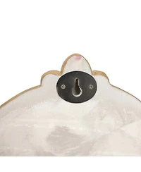 LuxenHome Blessed Virgin Mary Wall Plaque, Oval Religious Decor for Home & Prayer Space