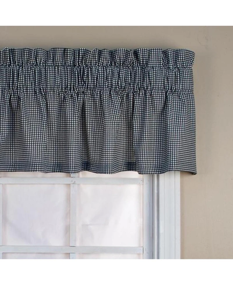 Ellis Curtain Logan Check High Quality Water Proof Room Darkening Blackout Tailored Window Valance