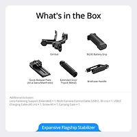 Dji Dji Rs 4 Pro, 3-Axis Gimbal Stabilizer for Dslr & Cinema Cameras Canon/Sony/Panasonic/Nikon/Fujifilm, 2nd-Gen Native Vertical Shooting, 4.5kg