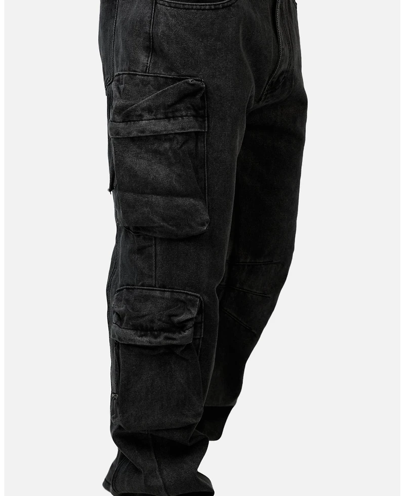 Loiter Men's Mnml V709 Wide Bellow Cargo Denim.