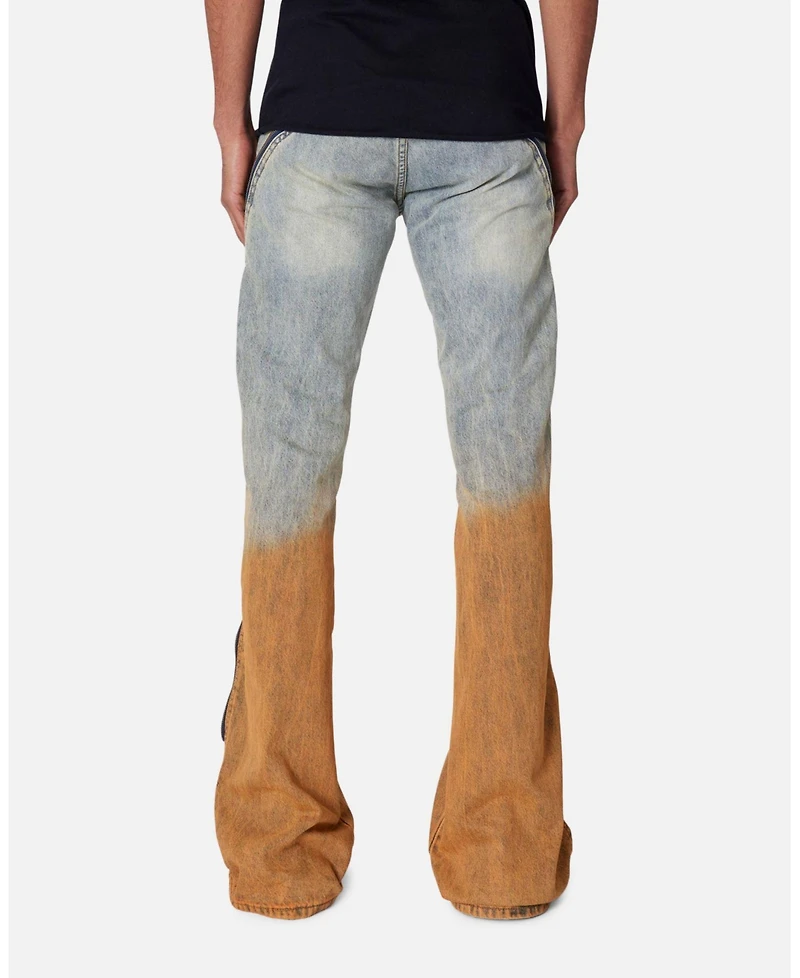 Loiter Men's D519 Zipper Flare Denim Jeans
