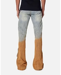 Loiter Men's D519 Zipper Flare Denim Jeans